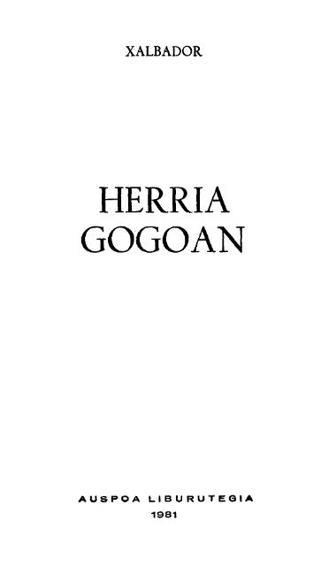 Herria gogoan - Euskaltzaindia