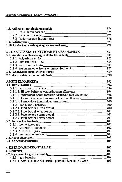 Euskal gramatika lehen urratsak. I - Euskaltzaindia