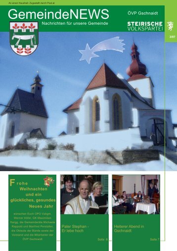 Weihnachtspost - Steirische Volkspartei