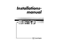 Installations- manual - Canal Digital