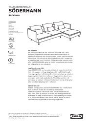 SÖDERHAMN kaupleiðbeiningar (pdf skjal) - Ikea