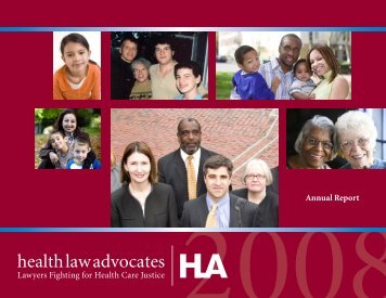 Annual Report - Health Law Advocates