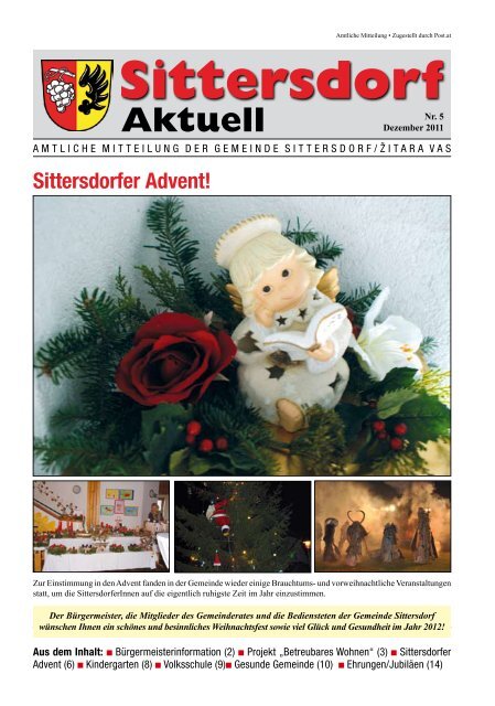 Sittersdorfer Advent! - Gemeinde Sittersdorf
