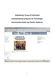 Vejledning i brug af Interbook Lokalebooking ... - Tønder Kommune
