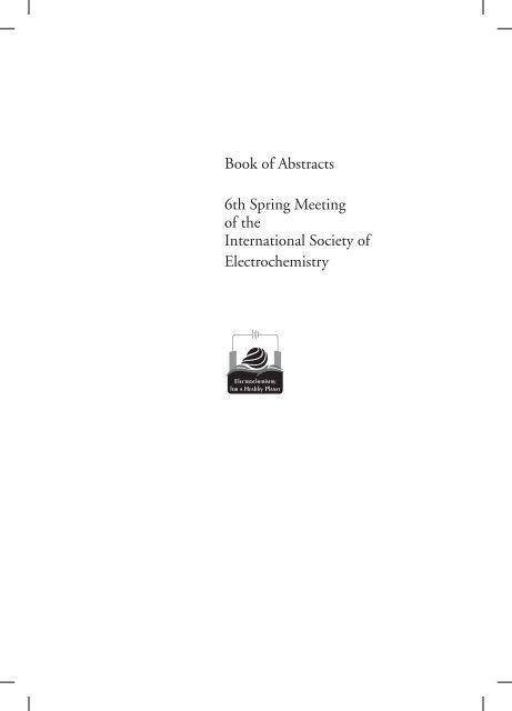 Book of Abstracts 6th Spring Meeting of the International Society of ...