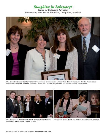 Stamford Event Photos 2011.indd - Center for Children's Advocacy