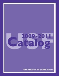 Catalog 2003-05 - University of Sioux Falls