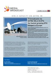 Astra 23.5° East - Media Broadcast