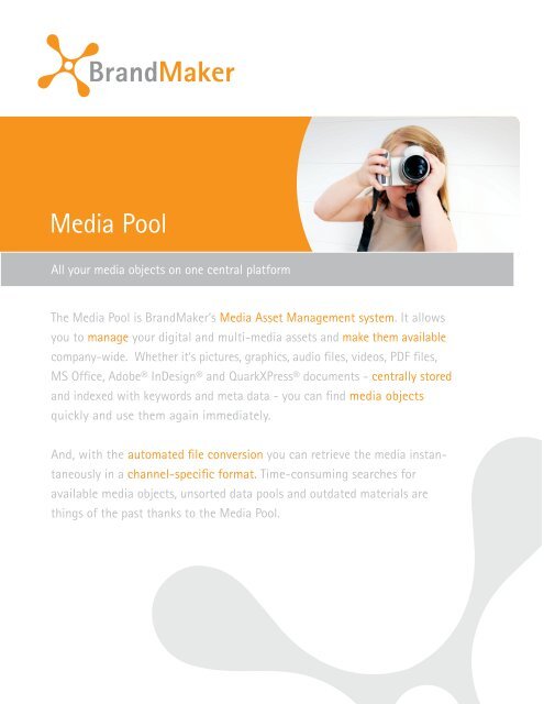 Media Pool - Brandmaker