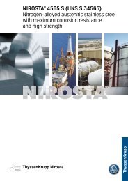 NIROSTA® 4565 S (UNS S 34565) - ThyssenKrupp Nirosta