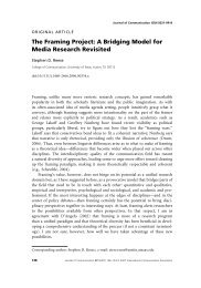 The Framing Project: A Bridging Model for Media Research Revisited