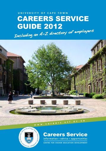 univerSitY of Cape toWn CareerS ServiCe GUiDe 2012