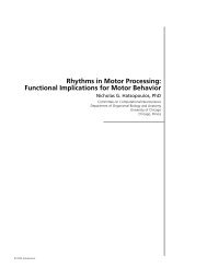 Rhythms in Motor Processing: Functional Implications for Motor ...