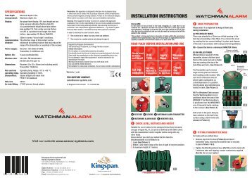 Watchman Alarm Manual - Commercial Fuel Solutions Ltd