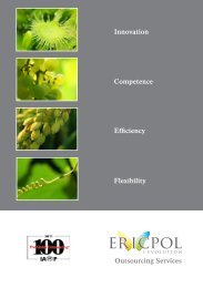 Company brochure 2012 - Ericpol