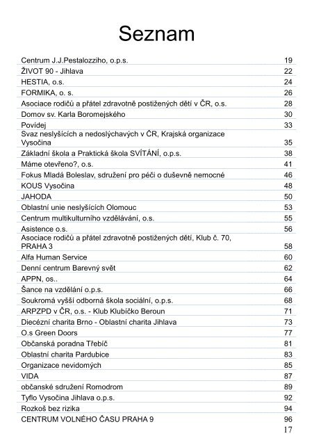 Informační brožura v češtině - Asociace manažerů absolventů