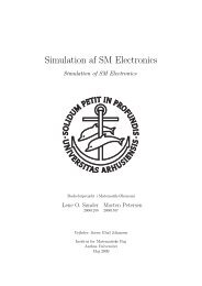 Simulation af SM Electronics - the Mathematics home page. - Aarhus ...