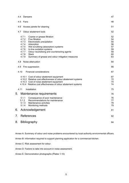 Guidance on the Control of Odour and Noise from ... - Defra