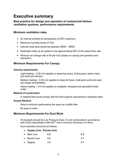 Guidance on the Control of Odour and Noise from ... - Defra