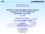 von Hoerner & Sulger GmbH - KIT - Technology Entrepreneurship