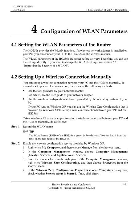 Installation Guide for Huawei Hg256s - StarHub