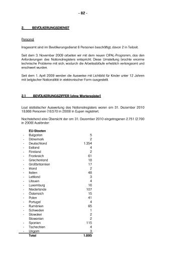 Teil 02 Zentralverwaltung Seite 82 bis 164 - Stadt Eupen