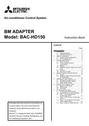 BM ADAPTER Model: BAC-HD150 - Climatizzazione - Mitsubishi ...