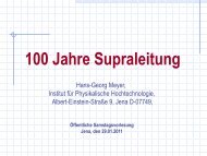 Supraleiter - IPHT Jena