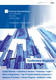 Conference Magazine - Deutsches Eigenkapitalforum