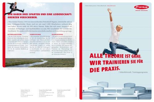 Solarelektronik. Trainingsprogramm. - Fronius Deutschland GmbH