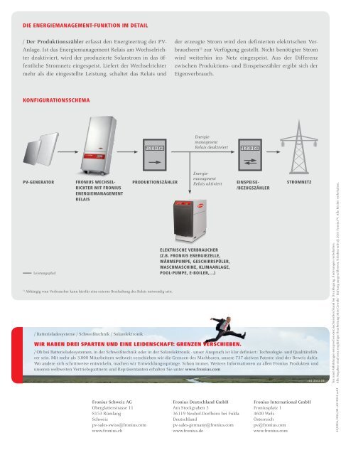 Fronius EnErgiEmanagEmEnt rElais - Fronius Deutschland GmbH