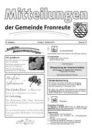 Mitteilungsblatt vom 05.10.2012 - Fronreute