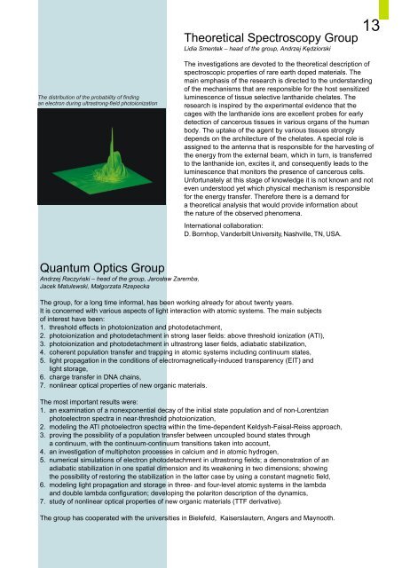 Physics at Nicolaus Copernicus University