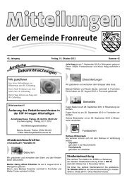 Mitteilungsblatt vom 19.10.2012 - Fronreute