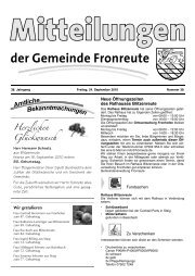 Mitteilungsblatt vom 24.09.2010 - Fronreute