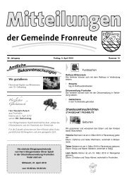 Mitteilungsblatt vom 09.04.2010 - Fronreute