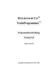 TrainProgrammer - Freiwald Software