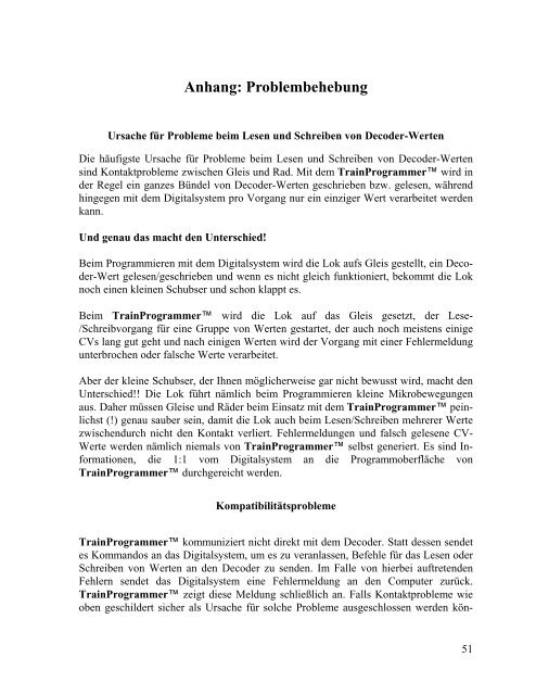 TrainProgrammer - Freiwald Software