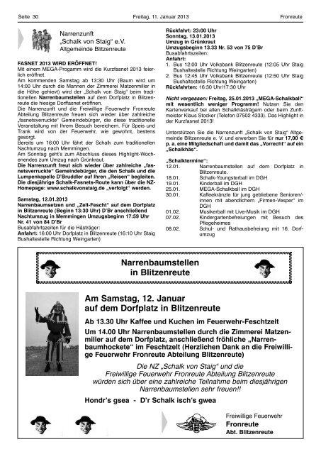 Mitteilungsblatt vom 11.01.2013 - Fronreute