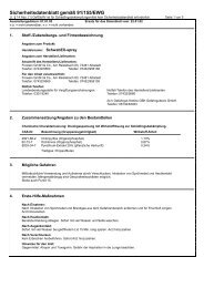 Sicherheitsdatenblatt gemäß 91/155/EWG - Sigron