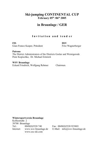 continental cup 2005 - Continental Cup Skispringen Braunlage