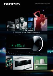 ONKYO Audio Video Products 2012-2013