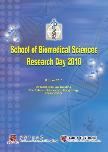 Download program book - School of Biomedical Sciences, CUHK ...