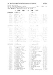 Die vollständige Ergebnisliste der 23. Harzquerung 2002