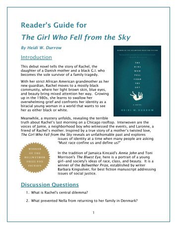 Reader's Guide for The Girl Who Fell from the Sky - Heidi W. Durrow