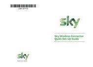 Sky Wireless Connector Quick Set-Up Guide