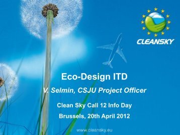 Eco-Design - Clean Sky