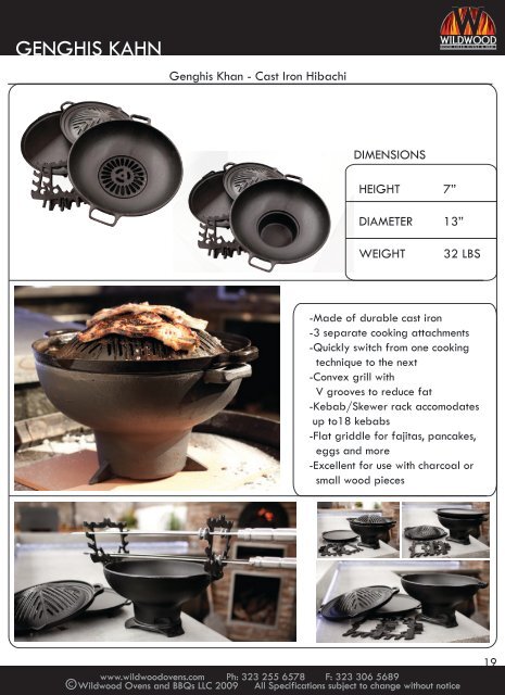 PRODUCT CATALOG - Wildwood Wood Fired Ovens