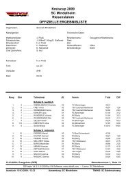 Kreiscup 2009 SC Mindelheim Riesenslalom OFFIZIELLE ...