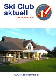 Ski Club aktuell - Ski-Club Viernheim eV